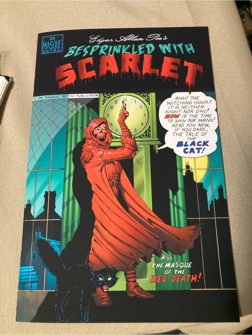 New Edgar Allan Poe Besprinkled with Scarlet  illustrated Narrative Comic Book